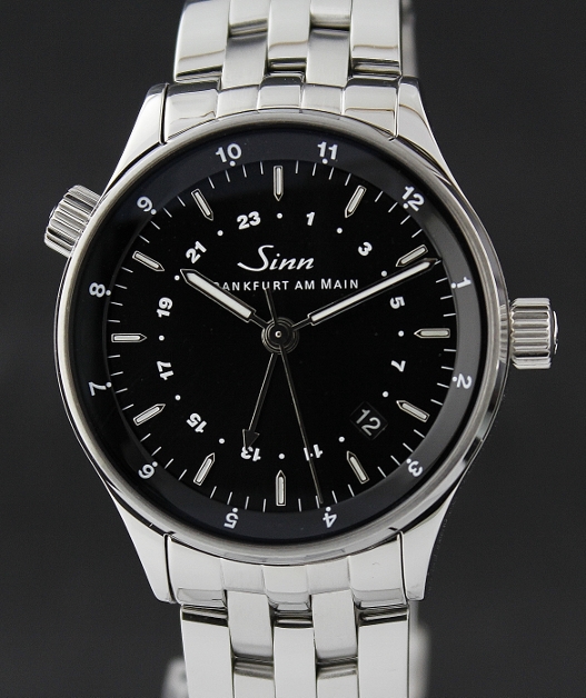 (image for) A SINN STAINLESS STEEL AUTOMATIC GMT WATCH